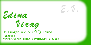 edina virag business card